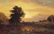 Alfred Thompson Bricher Sunset in the Catskills oil painting artist